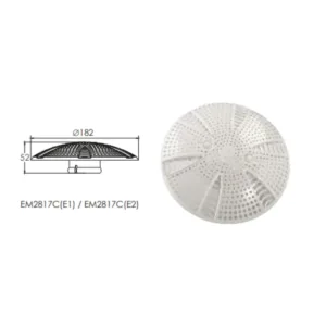 ΦΡΕΑΤΙΟ ΑΝΑΡΡΟΦΗΣΗΣ MUSHROOM D182mm, ABS, 328 L/min